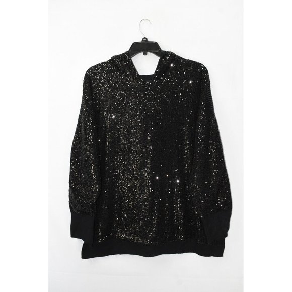 Womens 4x Plus Size Sequin Hoodie Nwt 